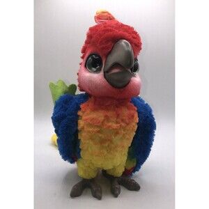 FurReal Rock-A-Too The Show Bird Interactive Plush Fur Real Parrot Rainbow Toy‎